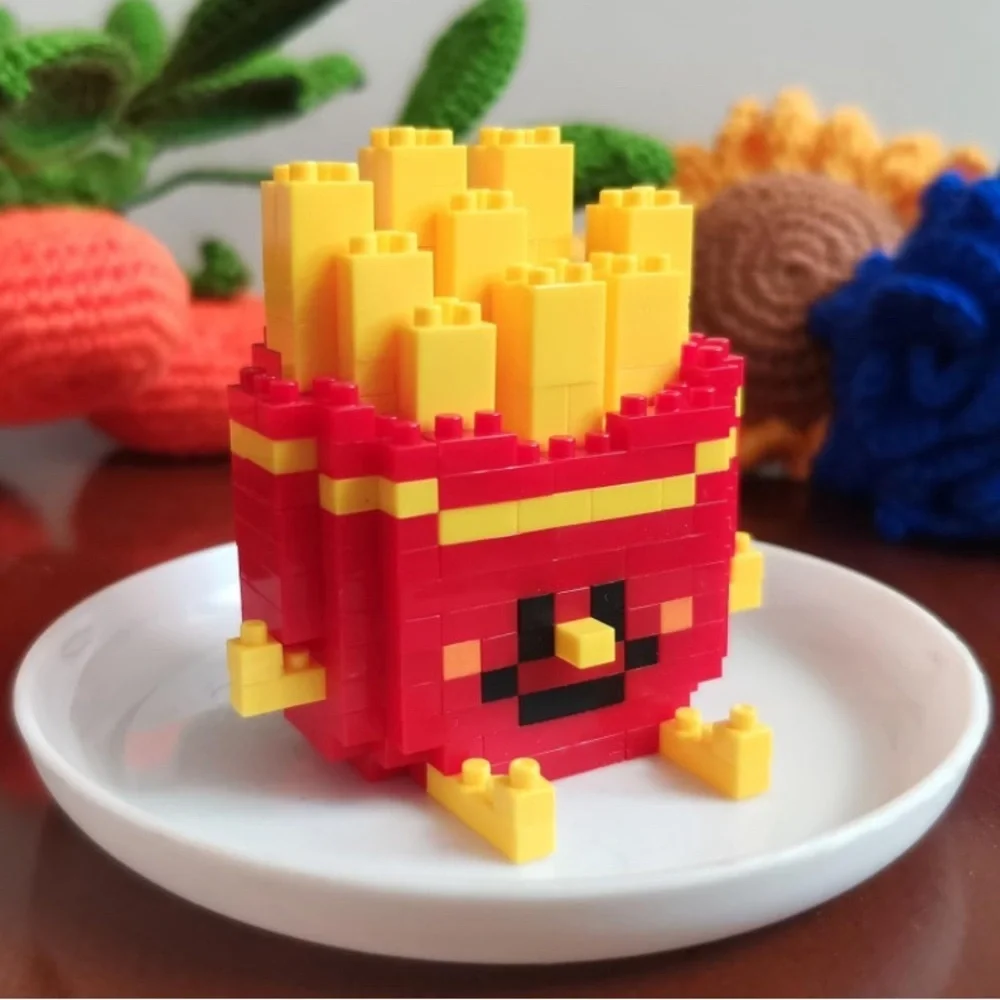 Super Delicious Block Model French Fries NWT measurement in pic collect em all